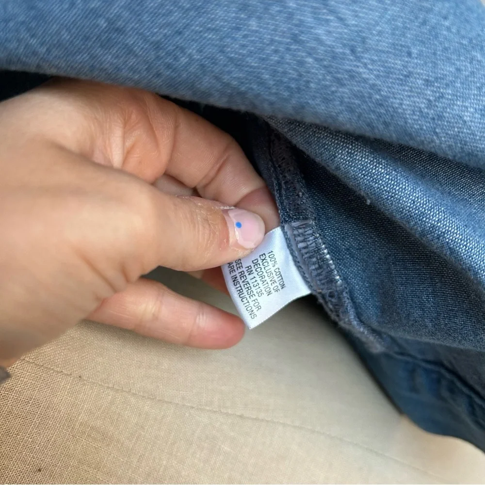 Vintage Breckenridge Embroidered Denim Shirt M/L Americana Western Y2K - Picture 10 of 10